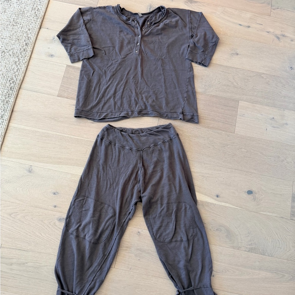 Cozy Graphite Pajama Set